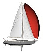 Explorer 54 - aluminum composite sail yacht - sail plan