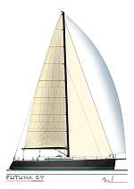 Futuna 57 - aluminum sail yacht - sail plan