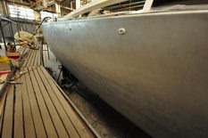 Aluminum hull work